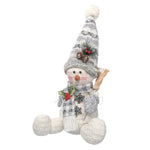 Festive Grey/White Snowman (Assorted) - DeWaldens Garden Centre