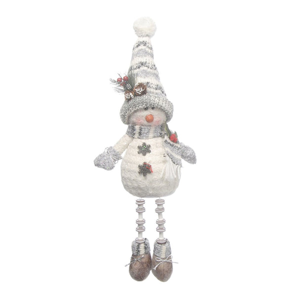 Festive Grey/White Snowman (Assorted) - DeWaldens Garden Centre