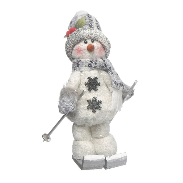 Festive Grey/White Snowman (Assorted) - DeWaldens Garden Centre