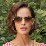 Powder Limited Edition Julieta Gold Sunglasses - DeWaldens Garden Centre